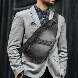 fashion slant cross chest bag pickpocket proof