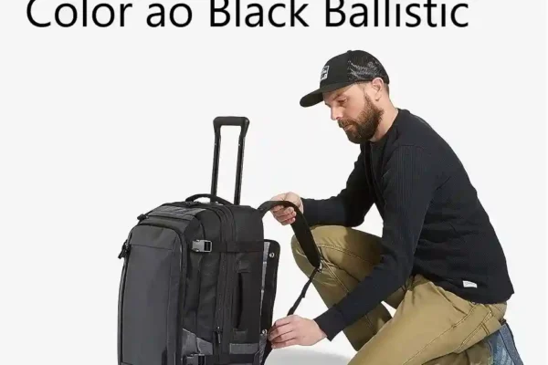 luxon travel backpack color: ao black ballistic