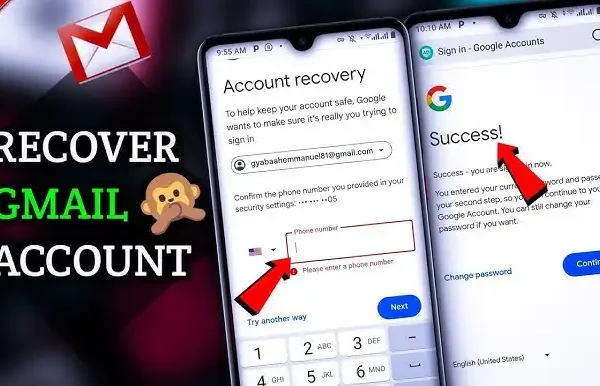 how to recover gmail account