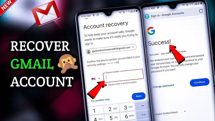 how to recover gmail account