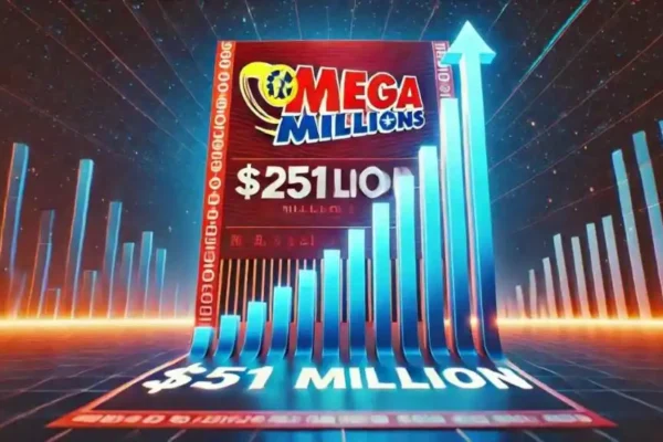 mega millions jackpot rises to $251 million.